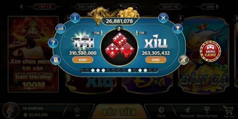 Tài xỉu MOT88 là tựa game thu hút vô vàn hội viên tham gia